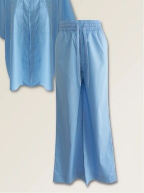 Maison Essentiel blue cotton pyjama bottoms size XS